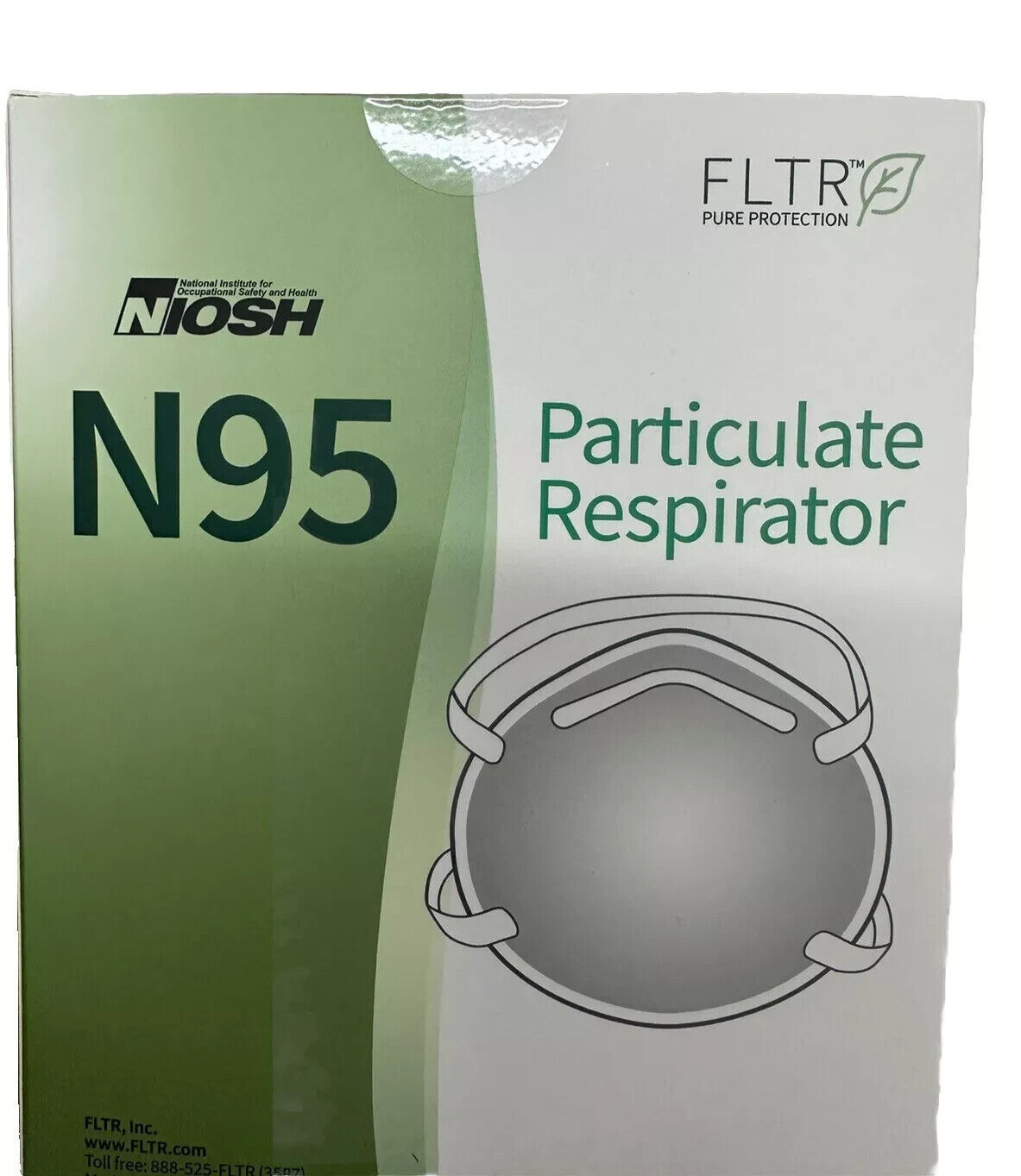 N95 Niosh FLTR Niosh 20 pcs Particulate Respirator