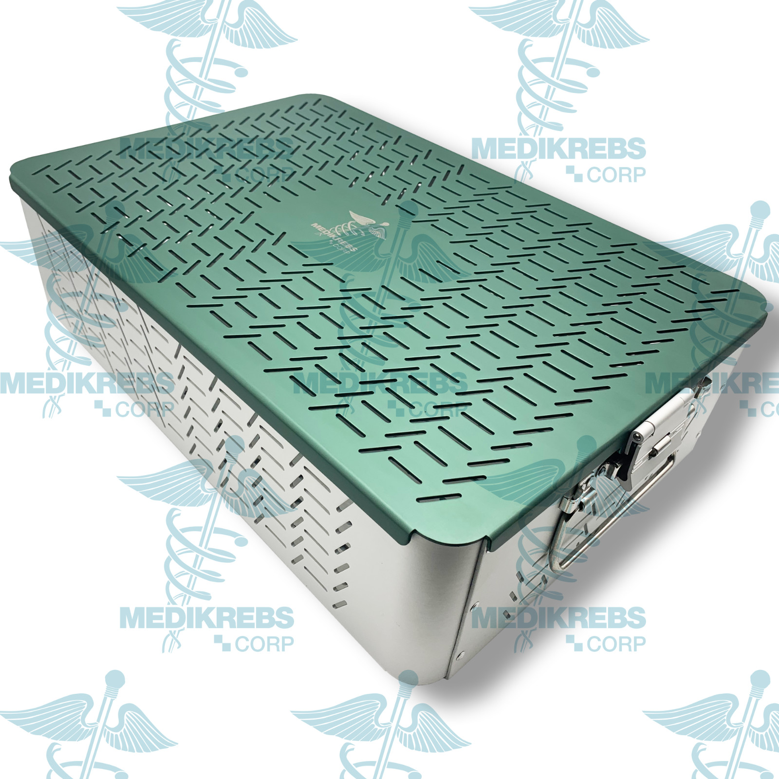 Aluminum Sterilization Tray Case 18″x12″x5″ (45 x 30 x 12 cm) Surgical