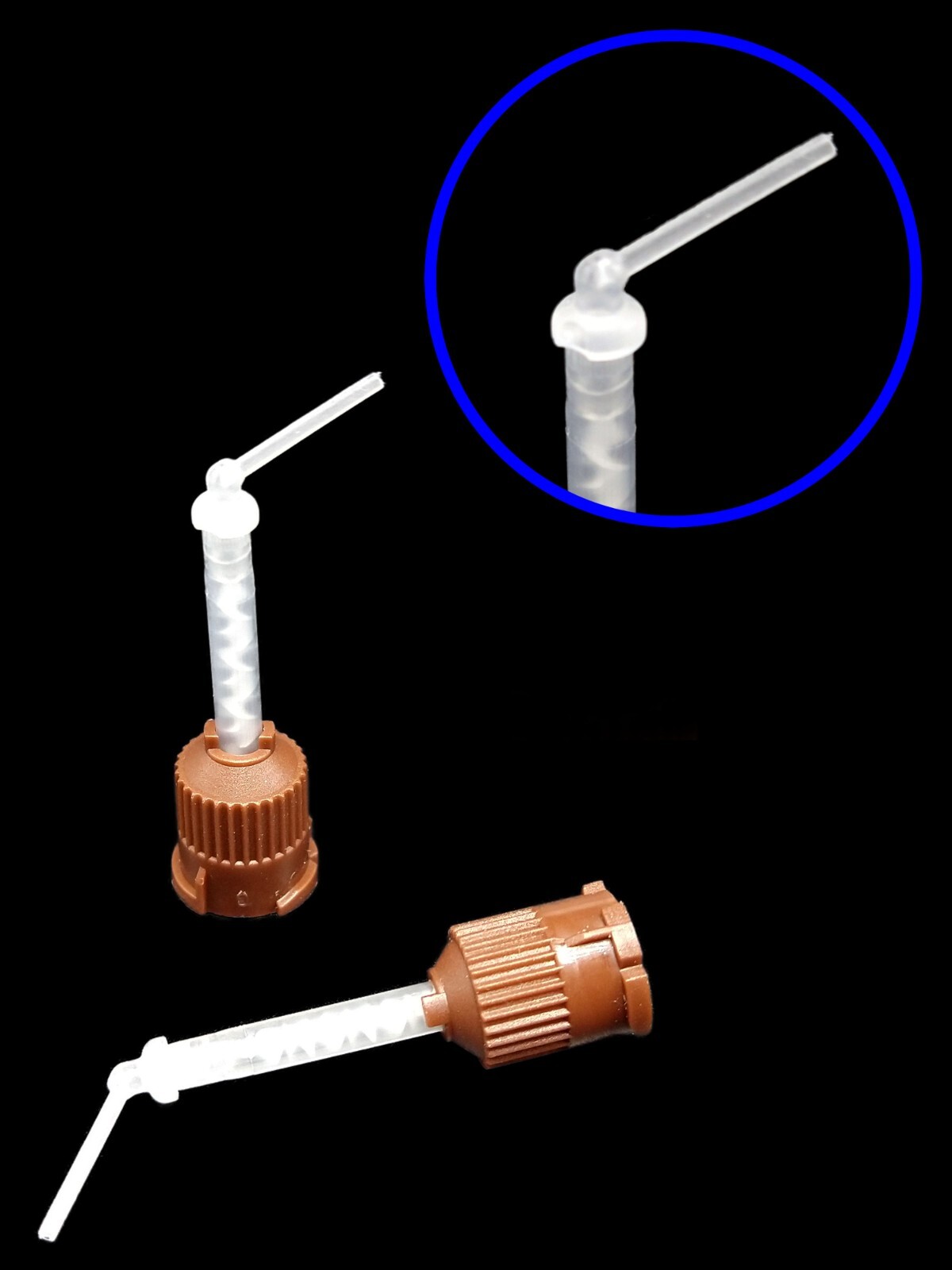 Dental HP Brown 1:1 Mixing Tips for Endo/Core Material with Intra-Oral Tips