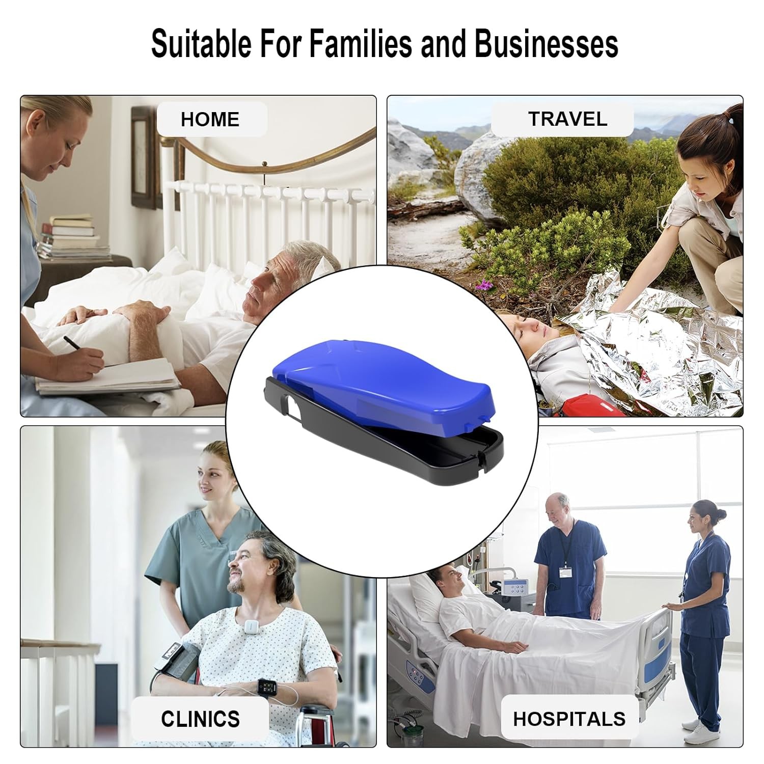Needle-Clipping Needle Clipper for Syringe, Sharps Disposal Container Fit Home a