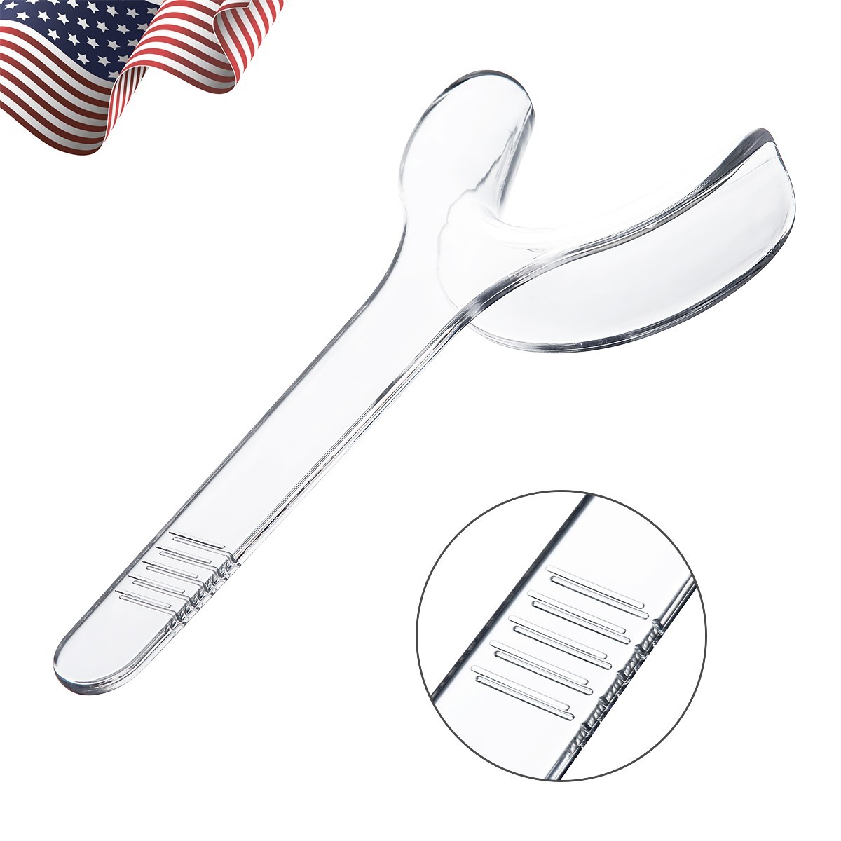 10pcs/packs Dental Autoclavable Lip Cheek Retractor T-shape Mouth Opener Clear