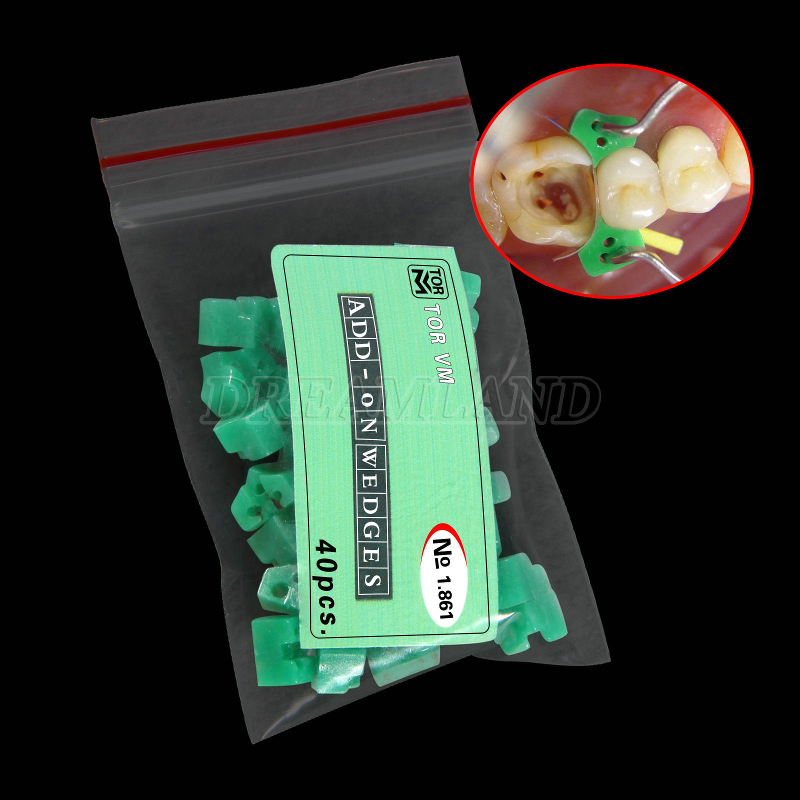 New Dental Add On Wedges Orthodontic Special Silicone Rubber 40pcs/pack