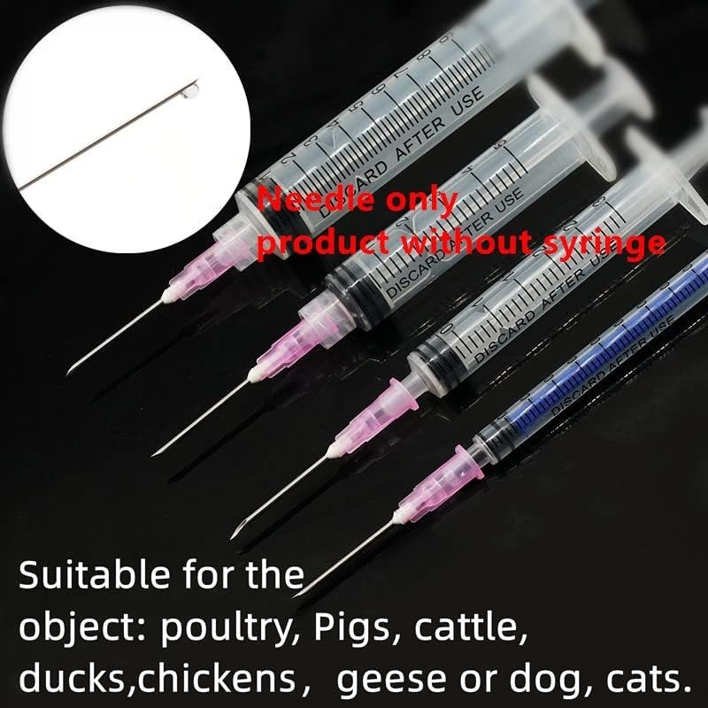 100 Pack 18Ga 1 Inch Sterile Disposable Needles – Precision for Scientists