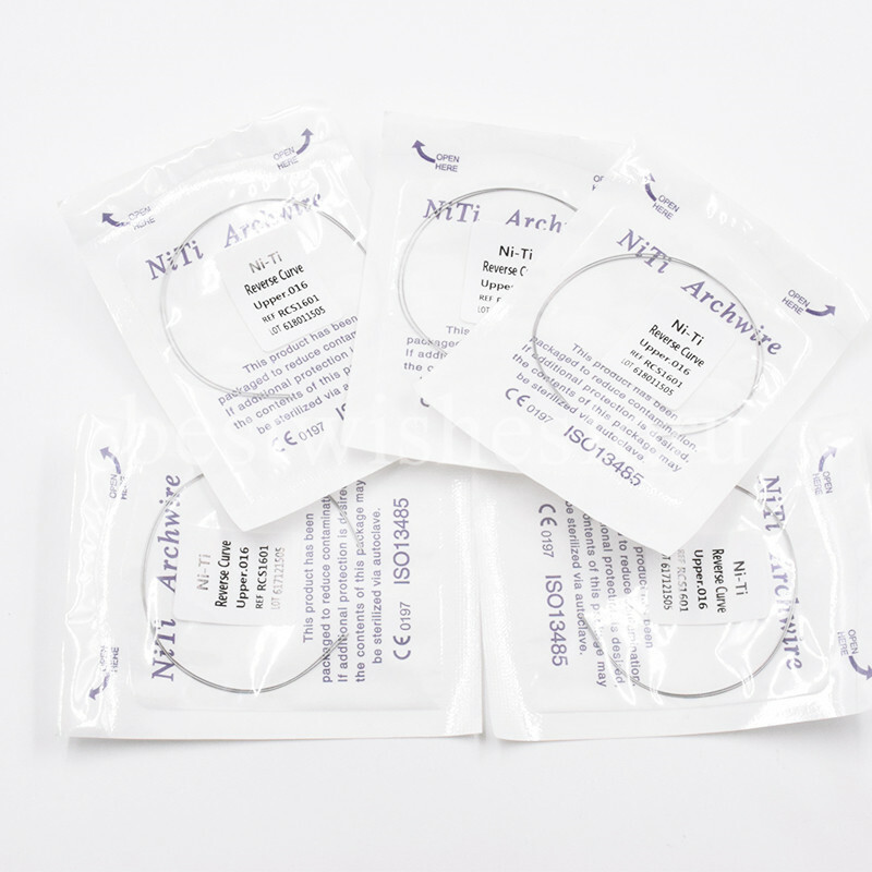 Dental Ortho Archwires Reverse Curve Niti Round Wires With Constant Elasticit