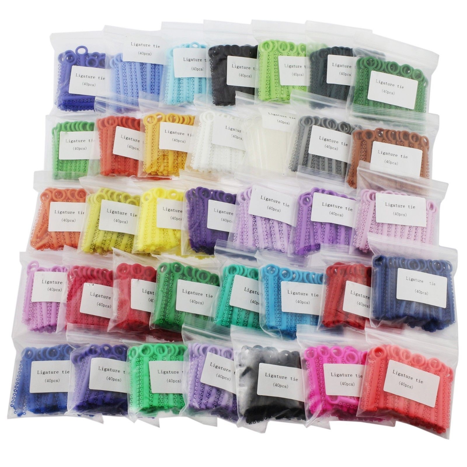 Dental Elastics Brace Rubber Bands 3.5/5.0/6.5OZ Ligature Ties Bracket/Arch Wire