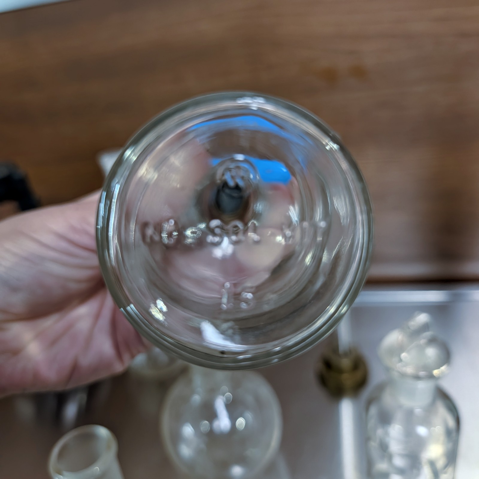 PYREX Kimax & Other Chemistry Laboratory Glass Jars Flasks Vintage Mixed Lot of