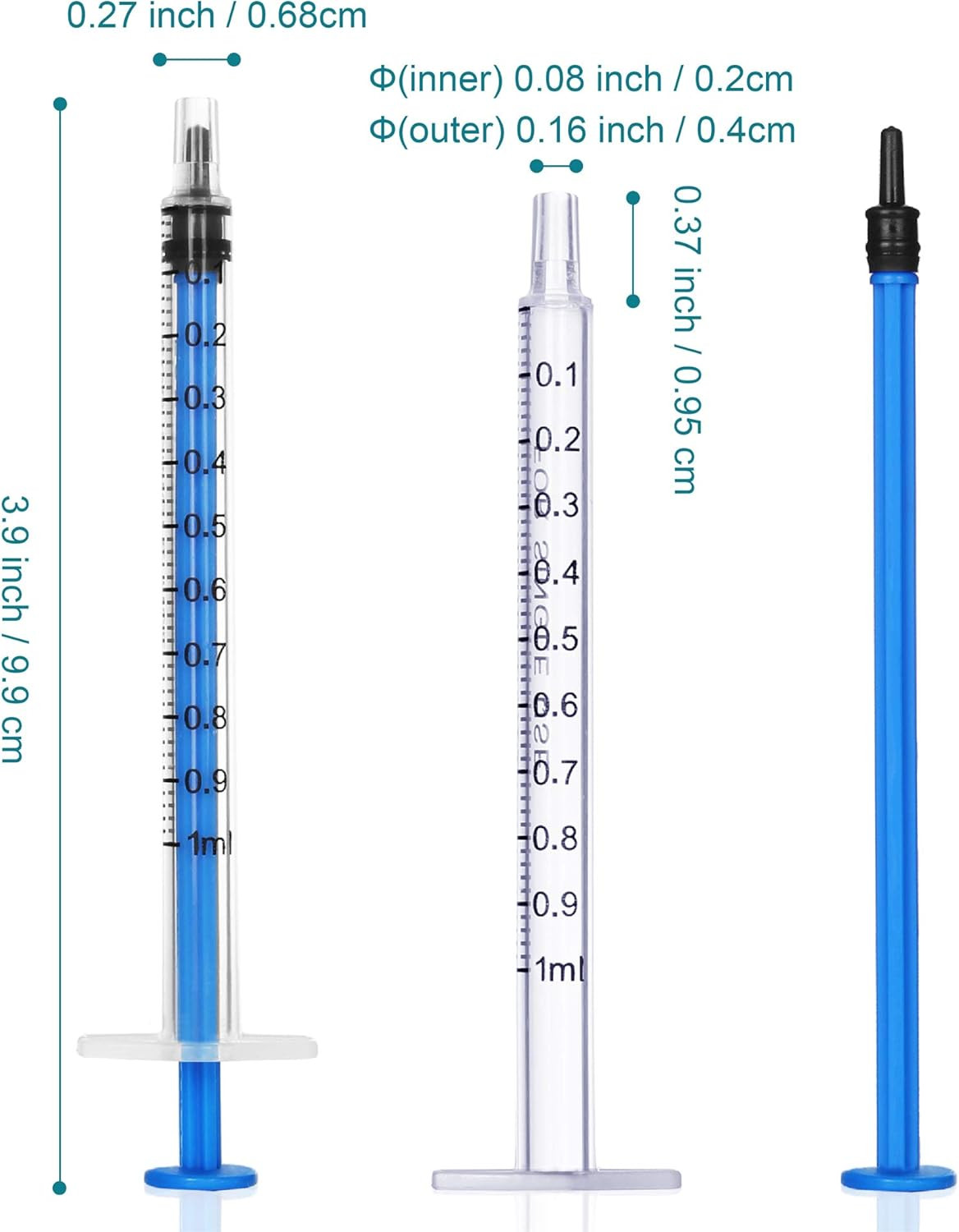 1Ml Syringe without Needle – 1 Ml Small Plastic Syringes Sterile Individually Pa