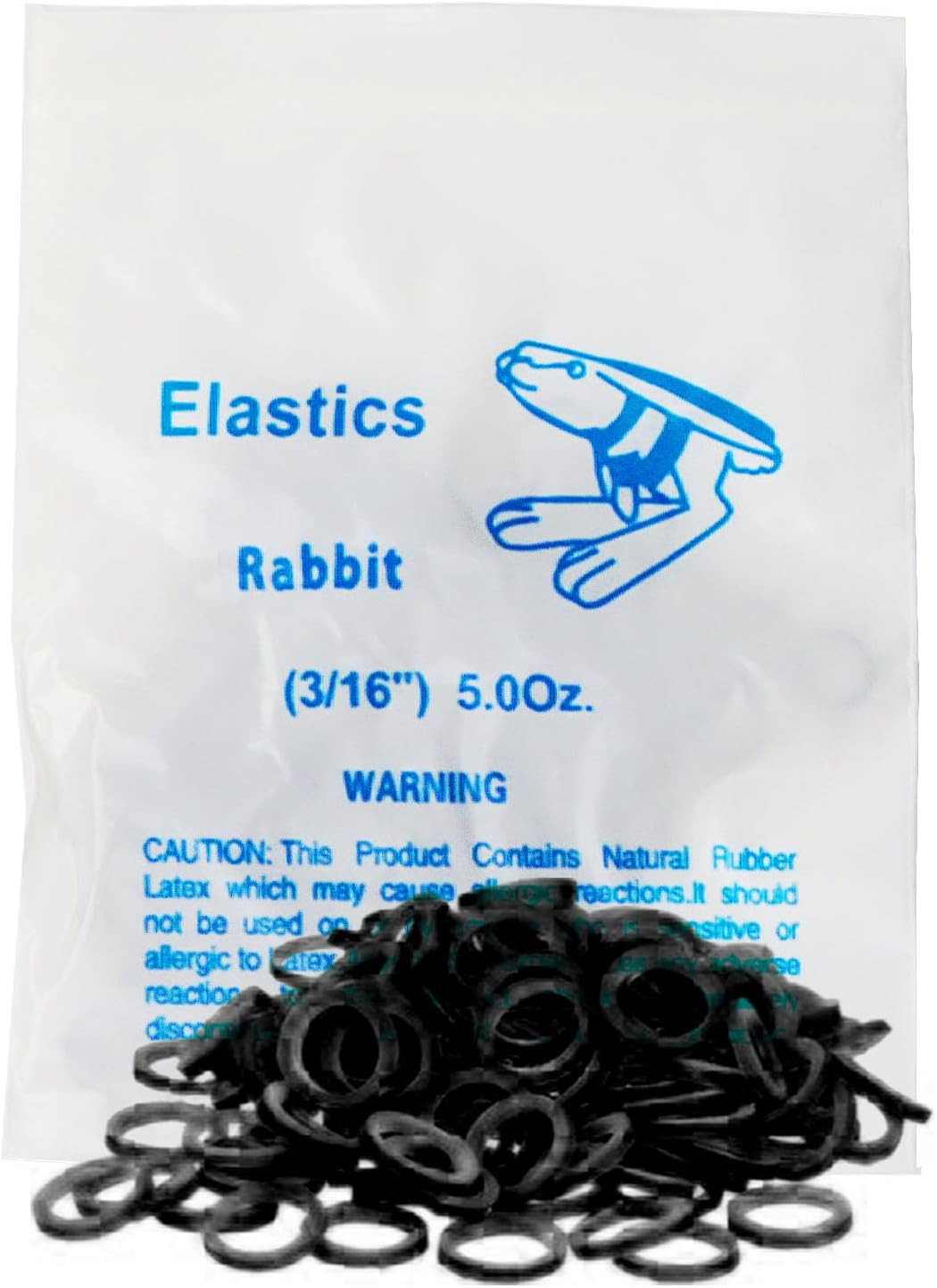 Non Latex 100P Black Orthodontic Elastics Dental Rubber Bands Intraoral Black El