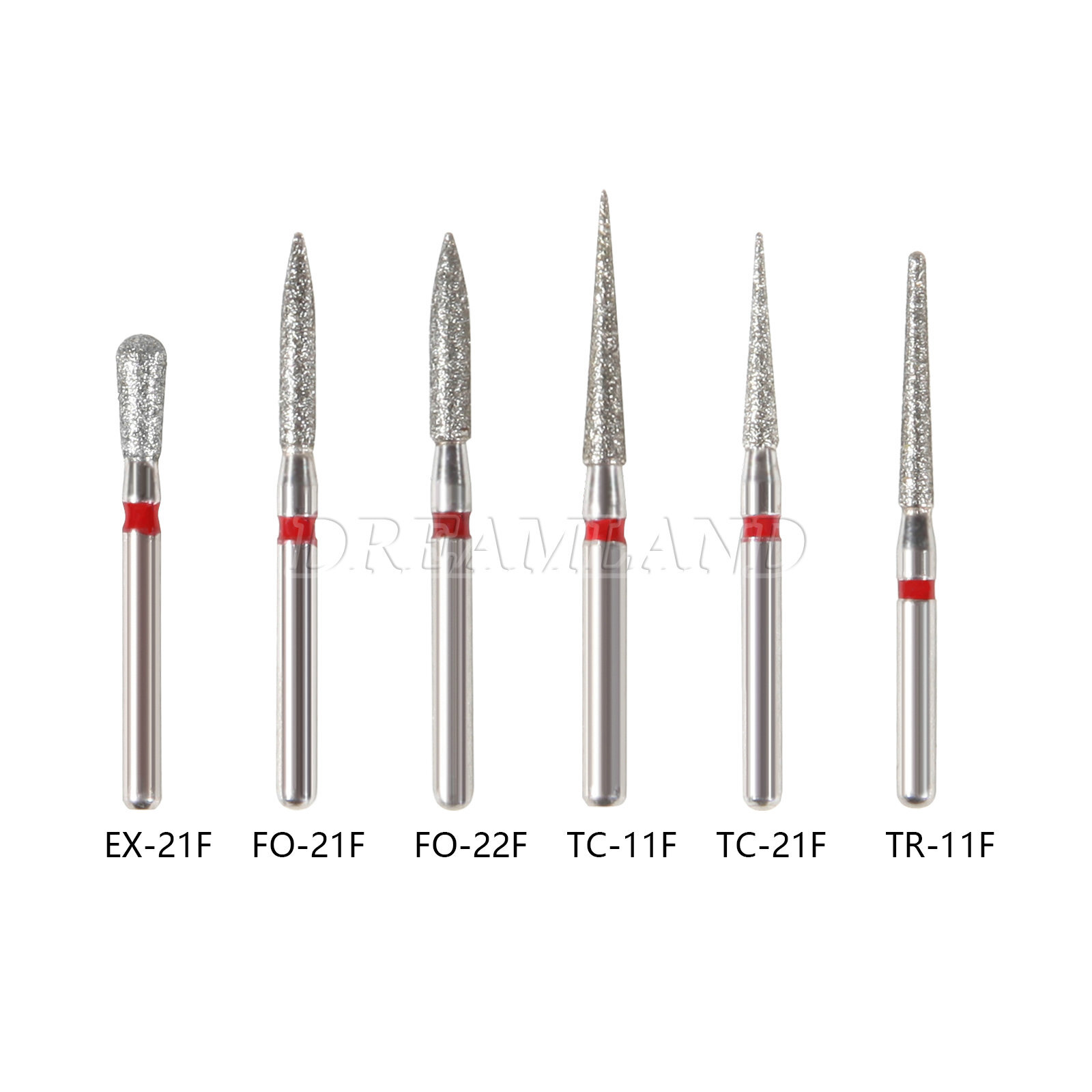 5pc/pack Dental FG Diamond Burs for High Speed Handpiece Friction Grip 1.6MM Bur