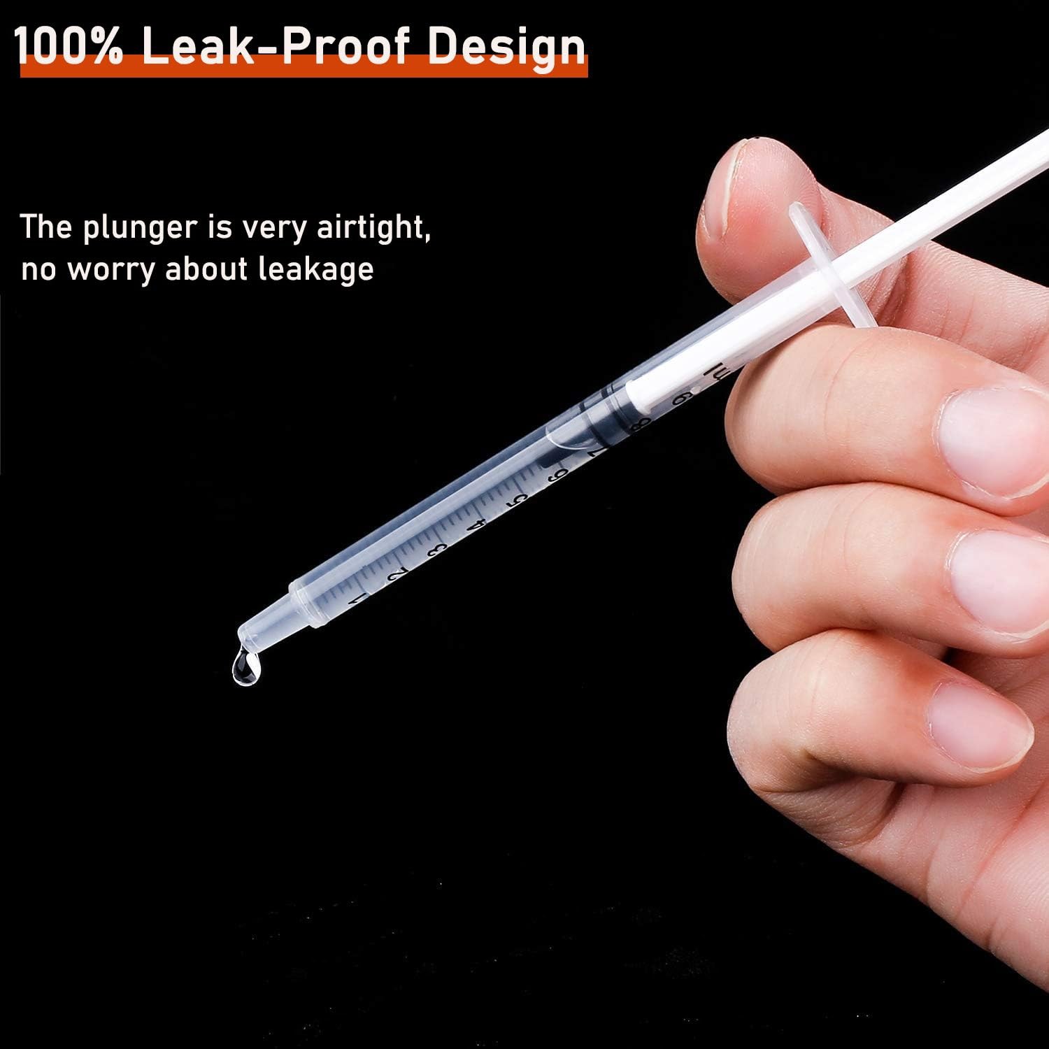 30Pcs 1ml Syringes with Cap Oral Dispenser Syringe, 1cc Plastic Small white
