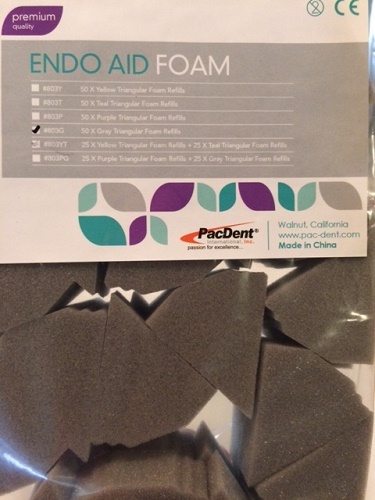 Dental Triangle Foam Endo Refill Gray 50pk 803G