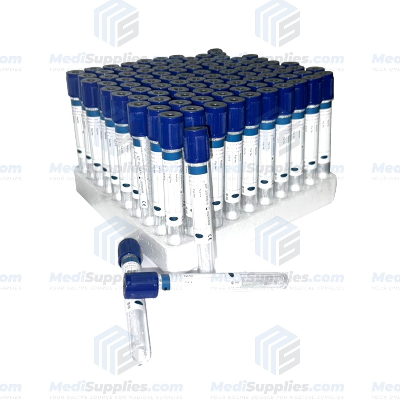 Vacuum Blood Collection Tube, 13 x 100mm, 6ml, Royal Blue Top, Exp 5/25