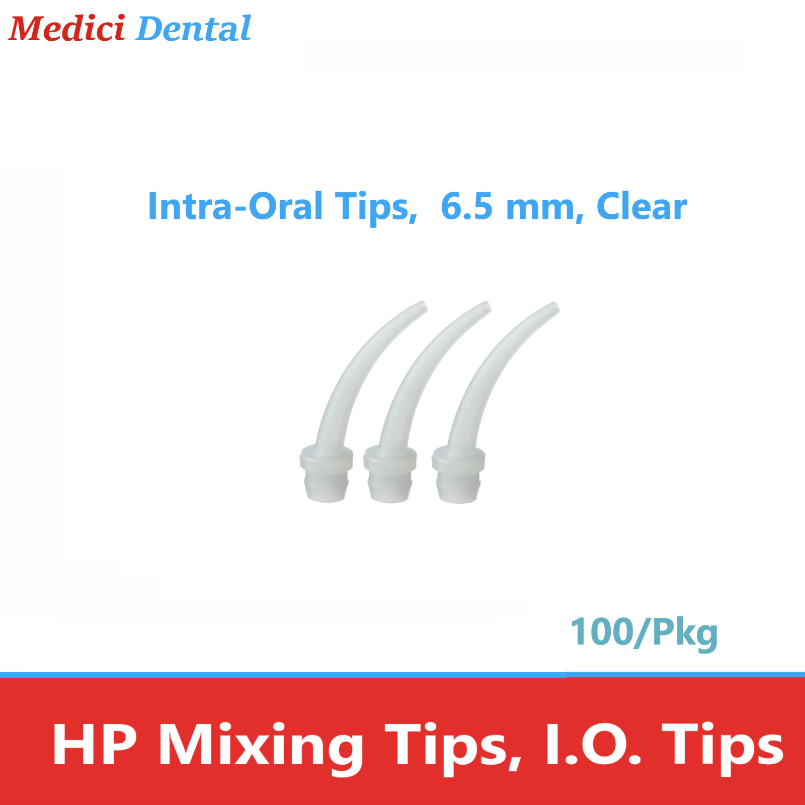 Dental Yellow Intraoral Tips, Pink Intraoral Tips, Ribbon Tips, Fine Tips 100/Bg