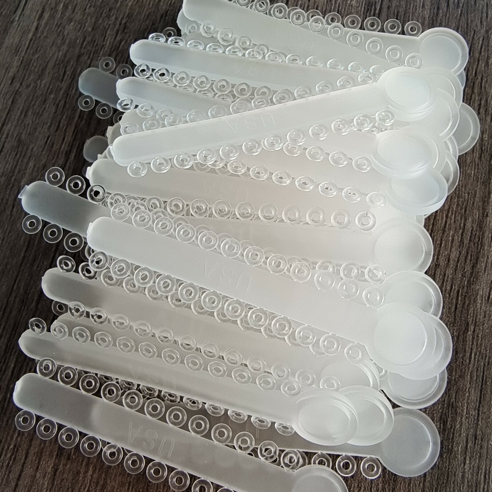 Dental Elastic Ligature Ties 1008pcs/pack Orthodontic Rubber Bands O Rings Clear