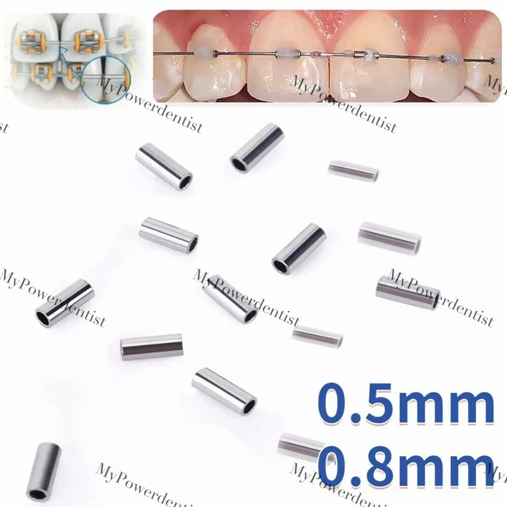 Dental Orthodontic Mini Stop Crimpable Stop Hook Closed Archwire Stopper 0.5/0.8