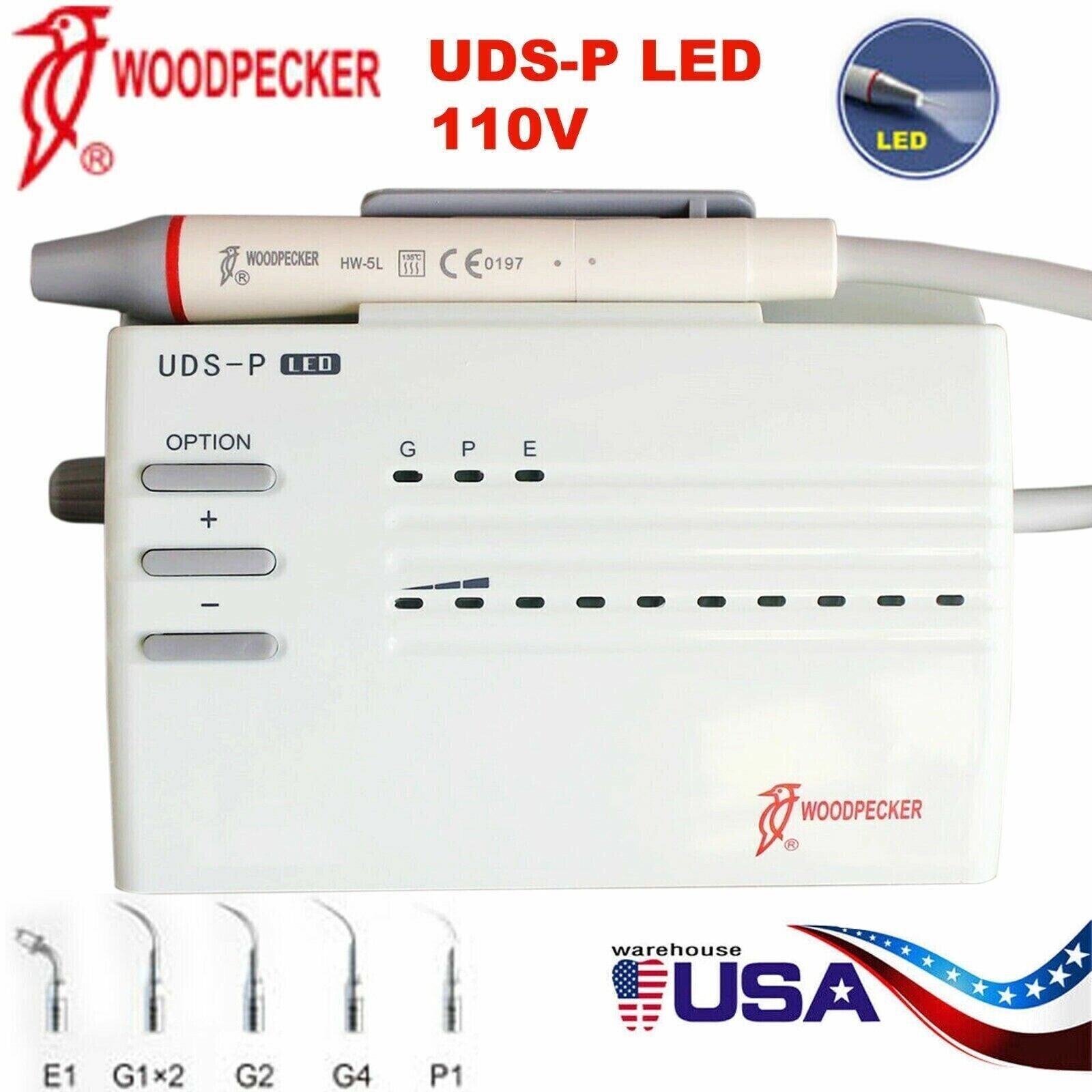 Original Woodpecker Dental Ultrasonic Piezo Scaler UDS-P LED Handpiece 110V