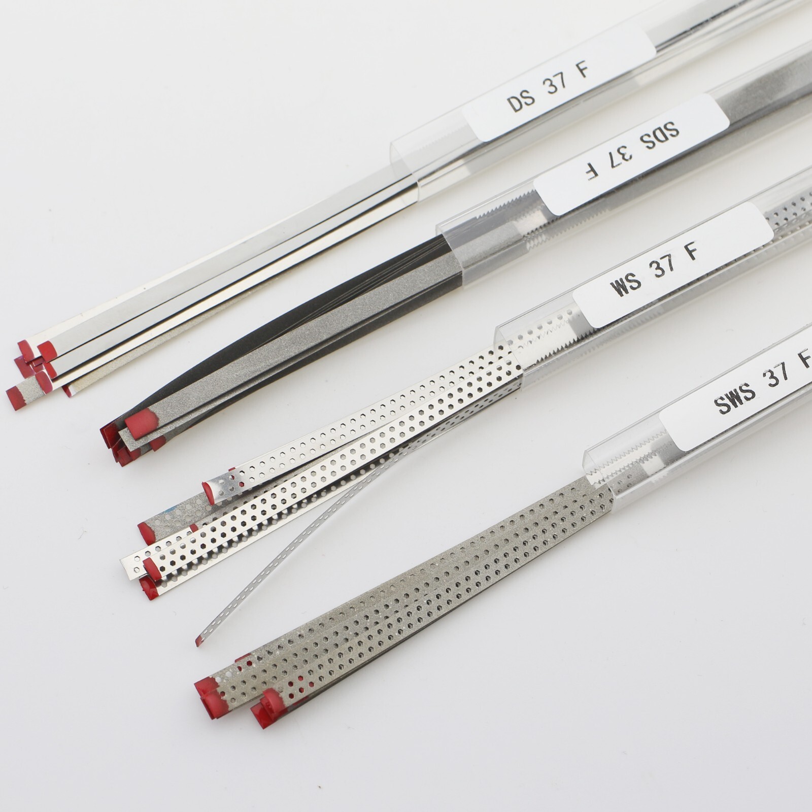 Dental Saw Diamond Polishing Finishing Strips Perforated Blade IPR Fine Medium