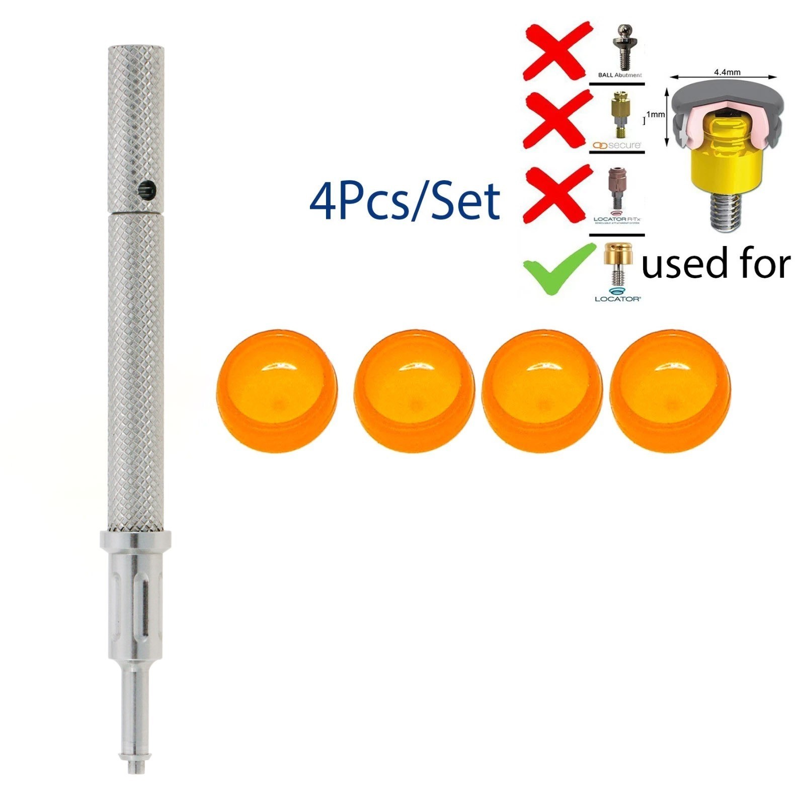 US Locator Core Tool & Overdenture Retention Caps Kit