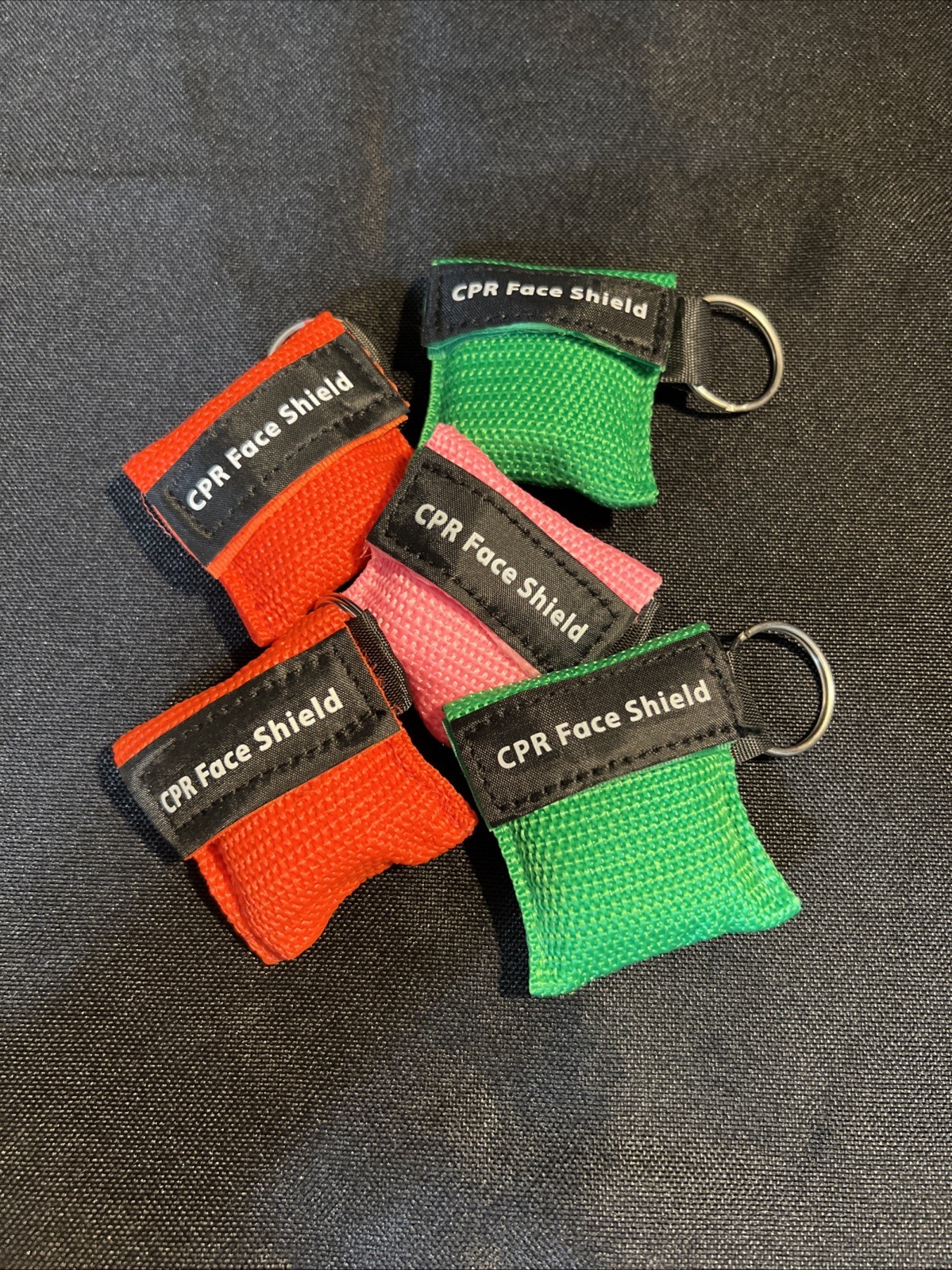 CPR Face Shield 5-Pack One-Way Mask for Pocket Keychain