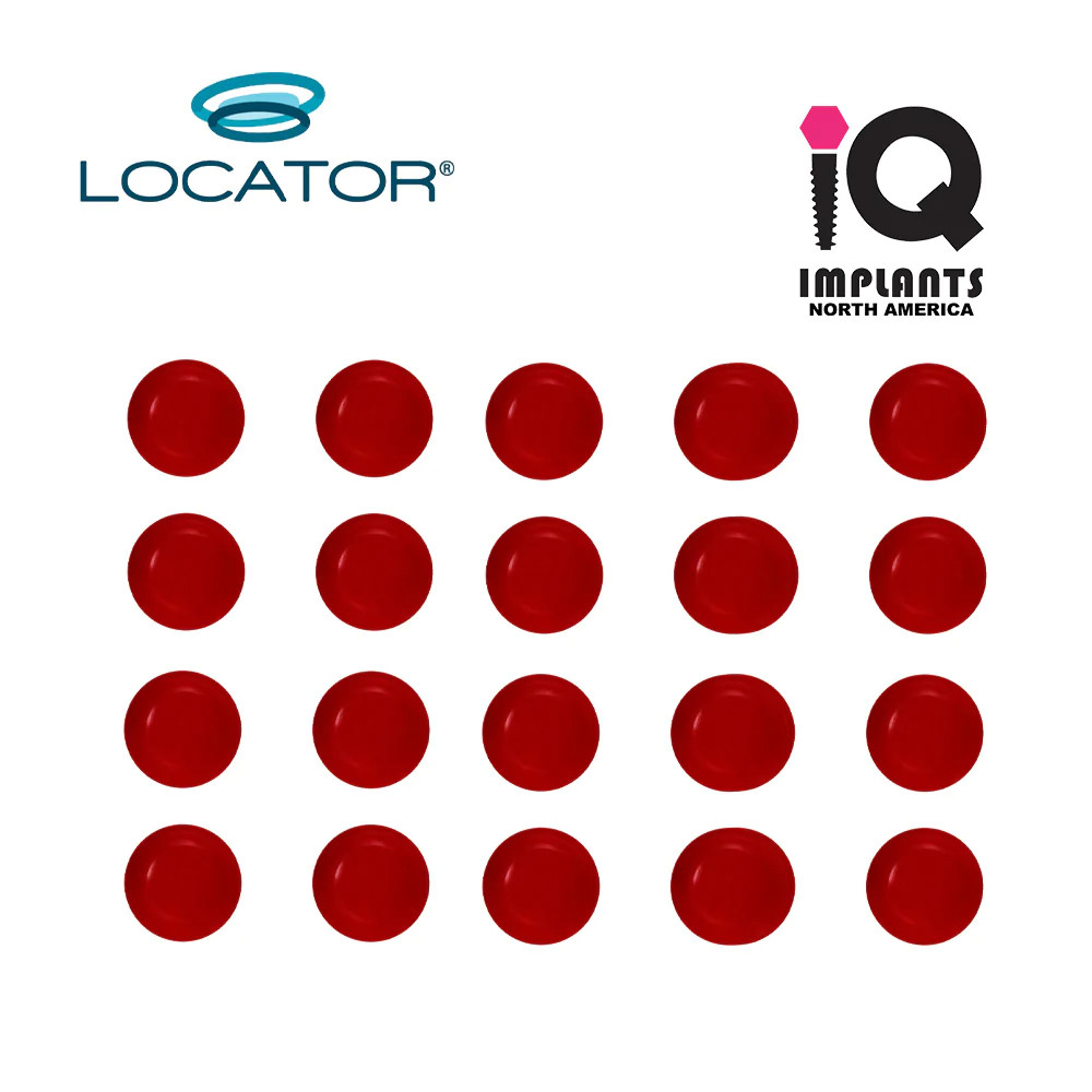 Zest LOCATOR Original Genuine Replacement Caps Ext Range, Red 0.5-1.5 lbs 20Pk