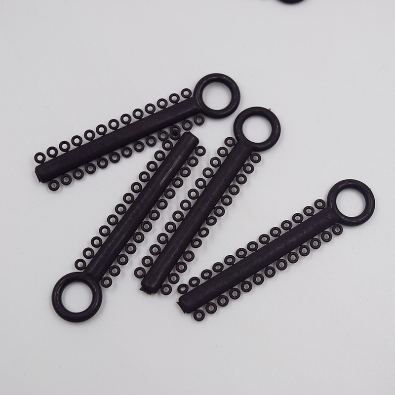1040Pcs Dental Ligature Rubber Ties Orthodontic Elastic Bands Braces 6 Color