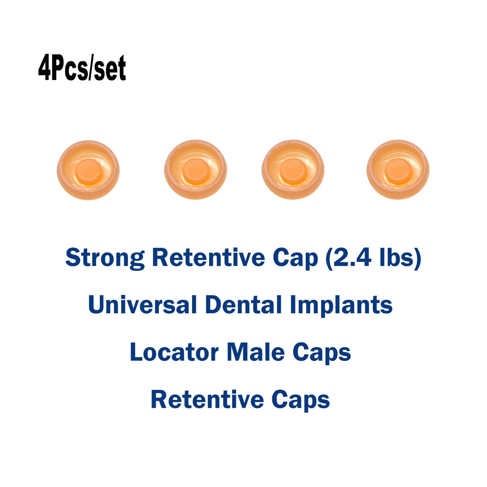 Strong Retentive Caps Overdenture Attachment Abutments Dental Metal Housing