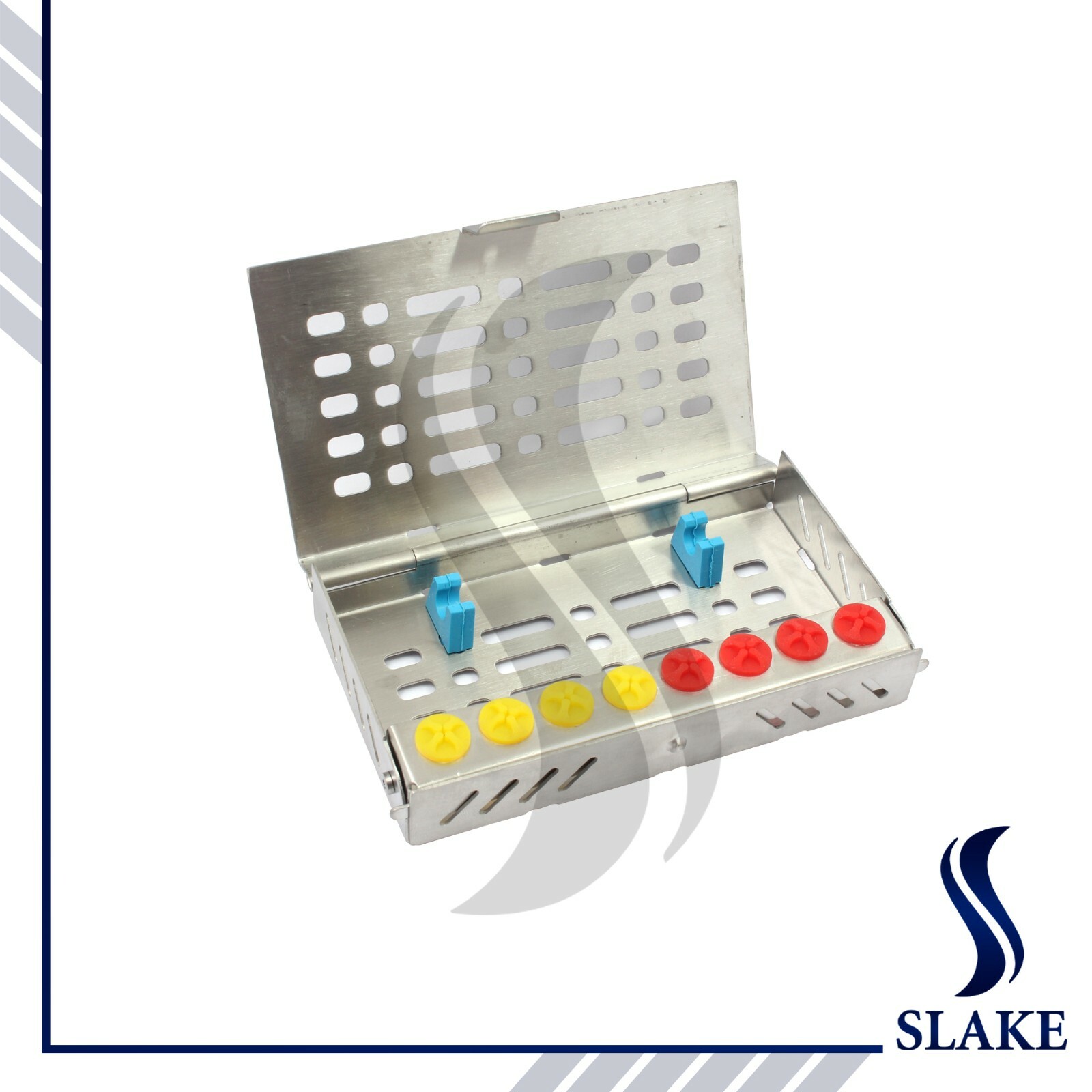 2 Sterilization Cassette Organizer Dental Instruments Bur Holder Implant