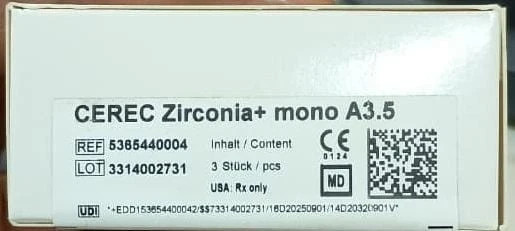 Dentsply Sirona CEREC Zirconia+ mono All Shade