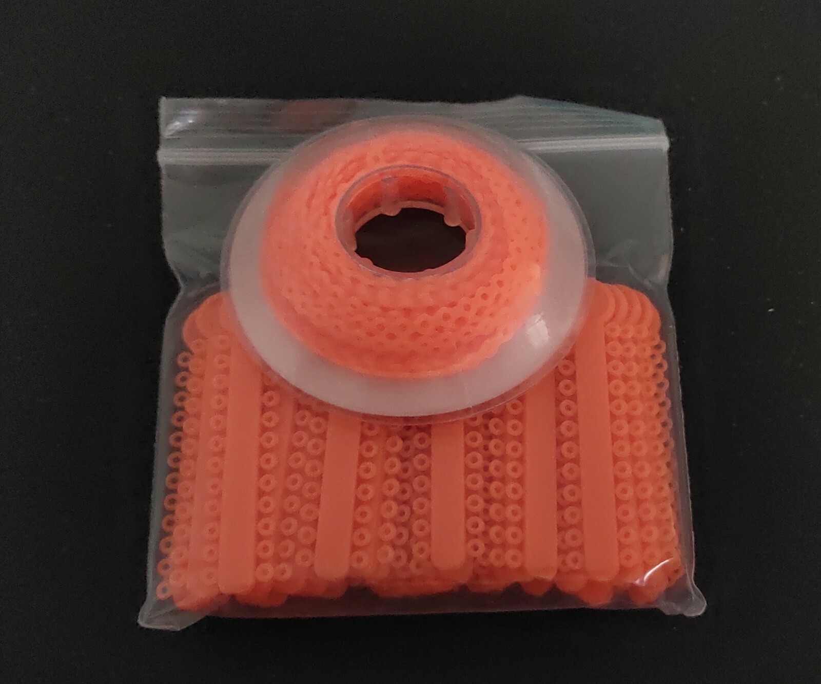 1 Pack Ligature Ties 1008Pcs 1 Pc Ultra Power Chain 15 Feet Short Orange Color