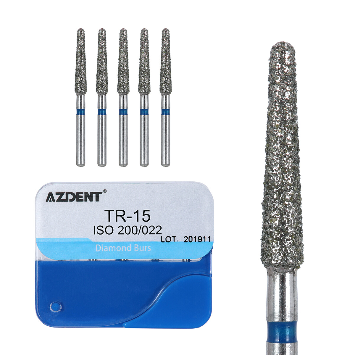 100pcs 20Types Dental High Speed Handpiece Diamond Burs Drills Medium FG 1.6mm