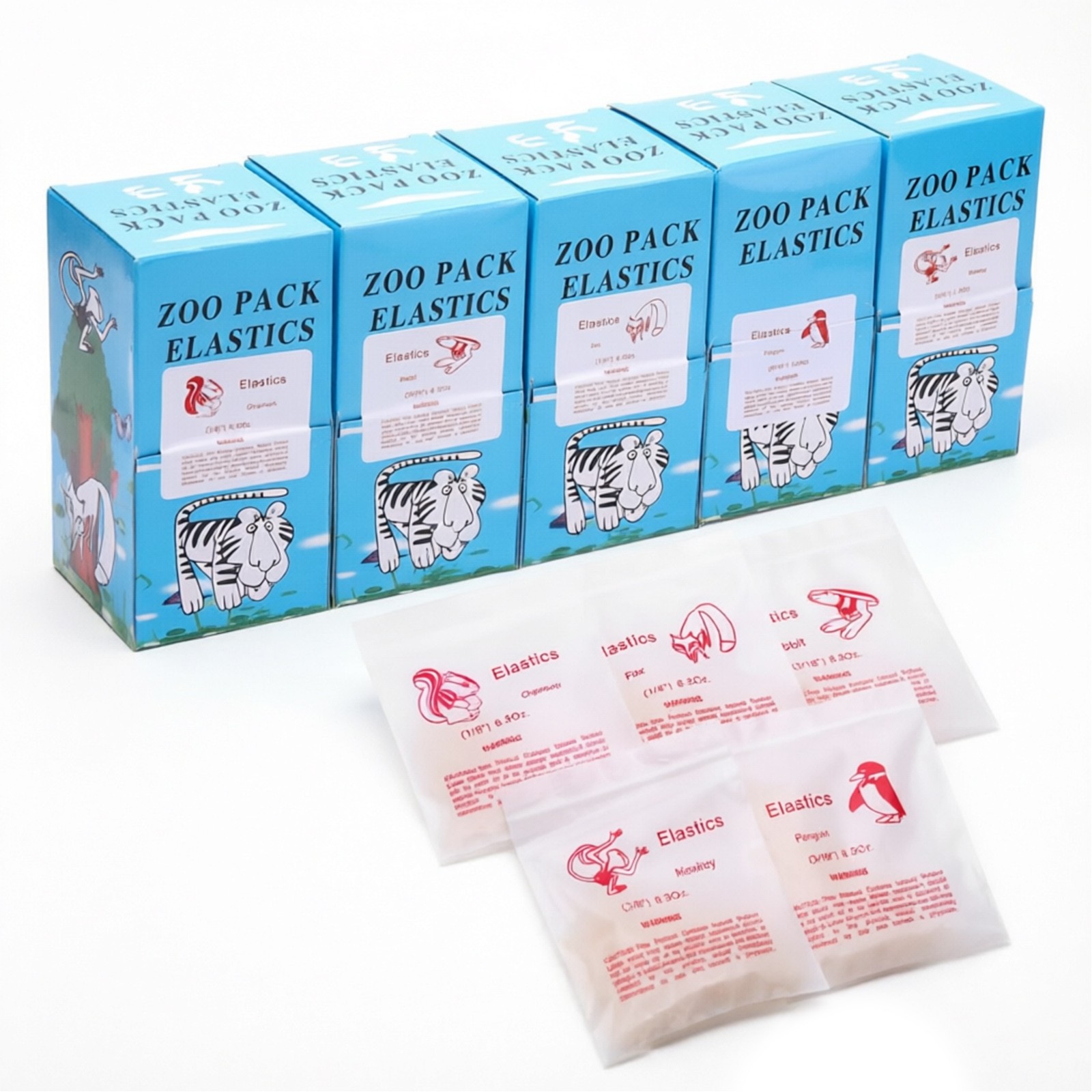 Dental Ortho Elastic Rubber Bands 3.5/5.0/6.5 OZ Zoo Pack Latex Braces