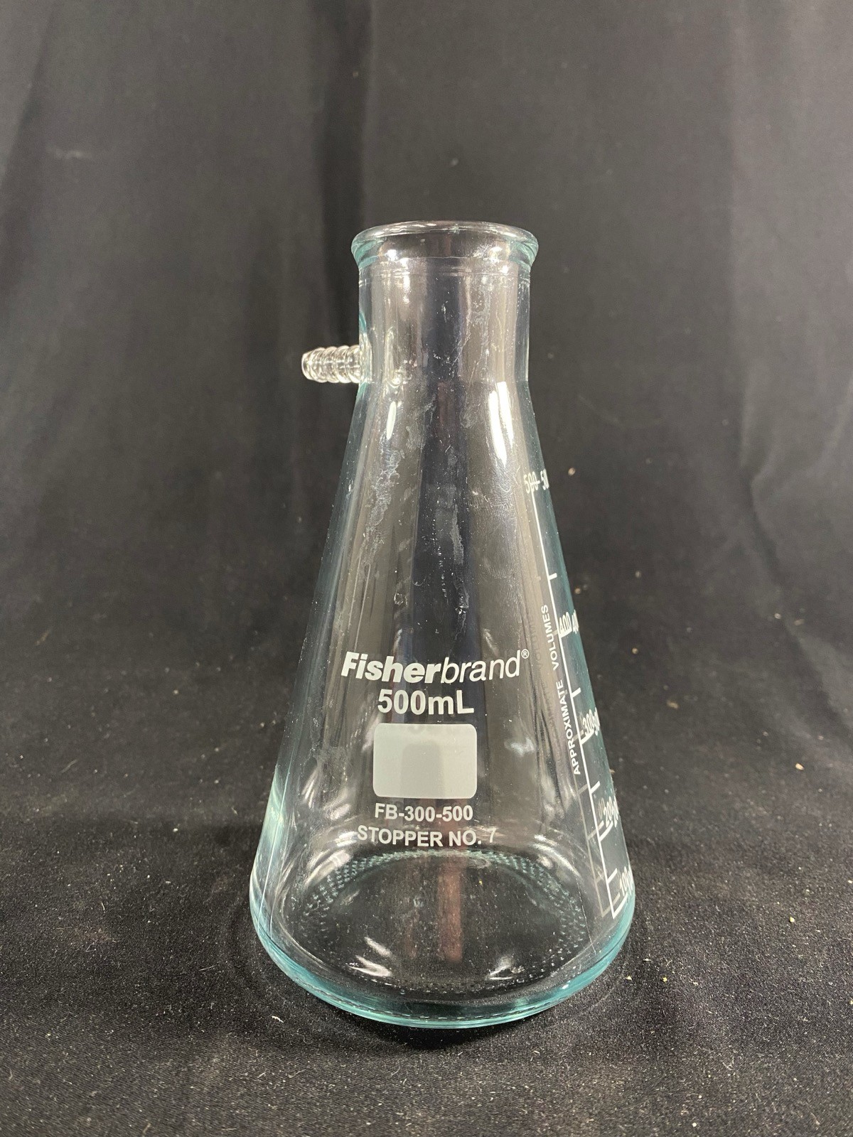 FISHERBRAND 500mL Heavy Wall Graduated Filtering Erlenmeyer Flask FB-300-500