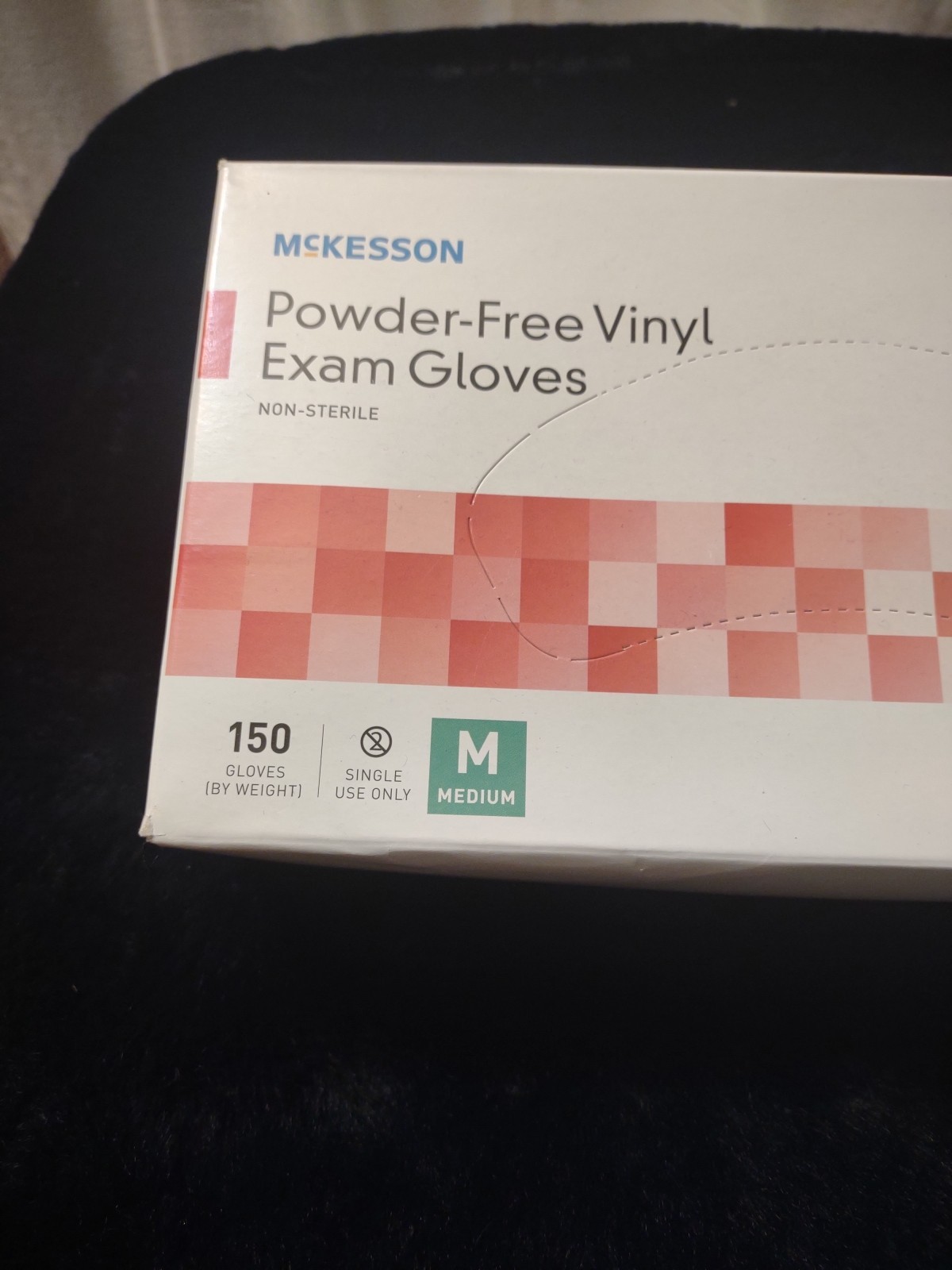 New McKesson Powder-Free Vinyl Exam Gloves | Medium | 150 Count (14-136)