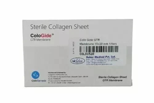 Dental ColoGide GTR Membrane 15x20mm Guided Tissue Regenerative – Cologenesis