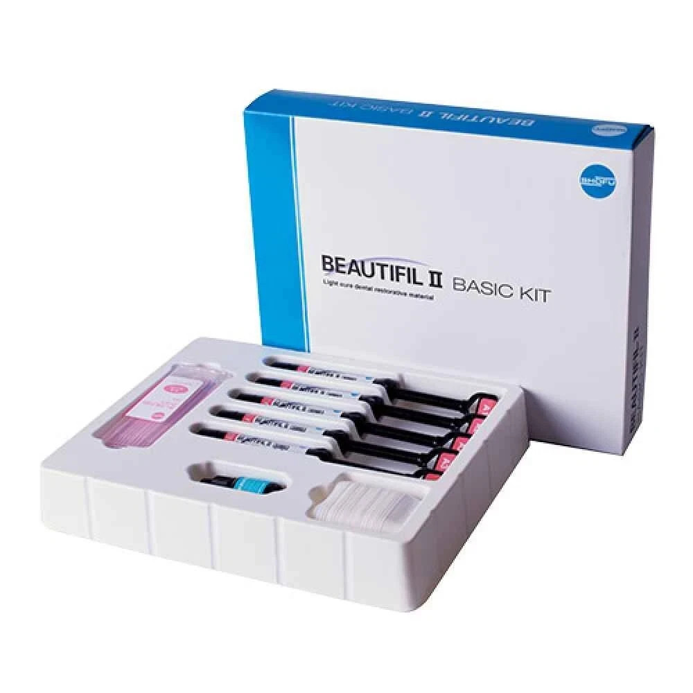 Dental BEAUTIFIL 2 Fluoride Release Restorativ Kit -5 Composite + BeautiBond 6ml