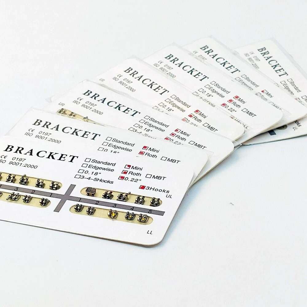 Dental Orthodontic Metal Bracket Braces Edgewise Roth/Mini/Standard 018/022 Slot