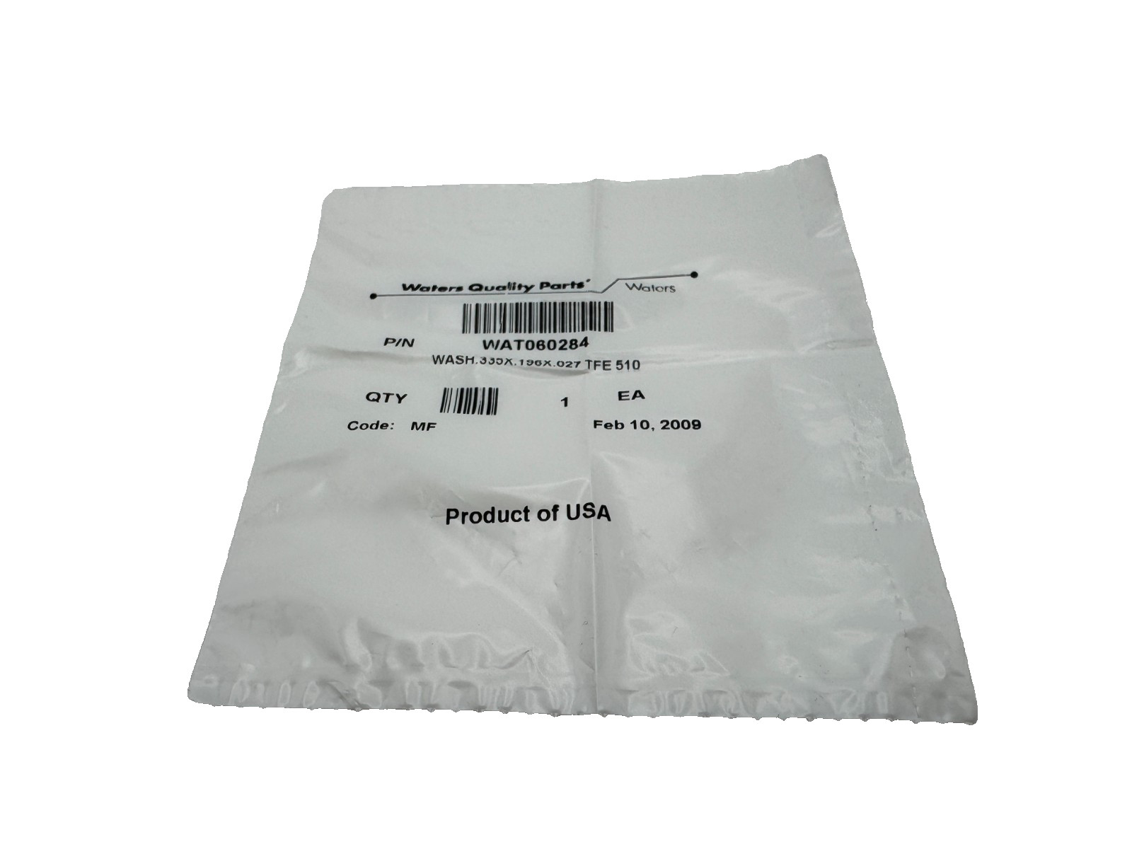 Waters Wash 335x 196x 027 TFE 510 HPLC Part Number WAT060284
