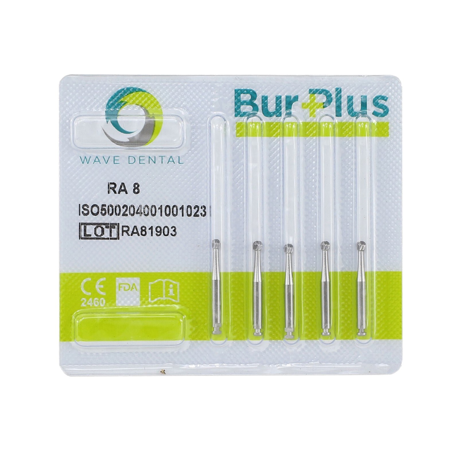 Wave Dental Carbide RA Latch Burs Taper Fissure Round Burr 6 8 701 Contra Angle