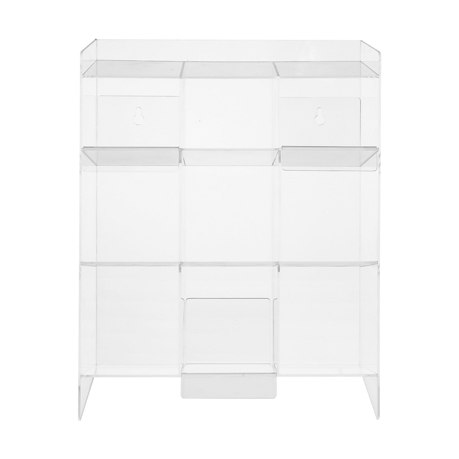 Test Tube Rack, 9 Compartment Lab Organizer, Acrylic Tube Rack, 12*5.5*16Inches
