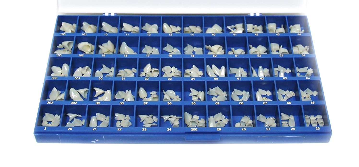 House Brand Polycarbonate Temporary Dental Crowns – Kit of 180