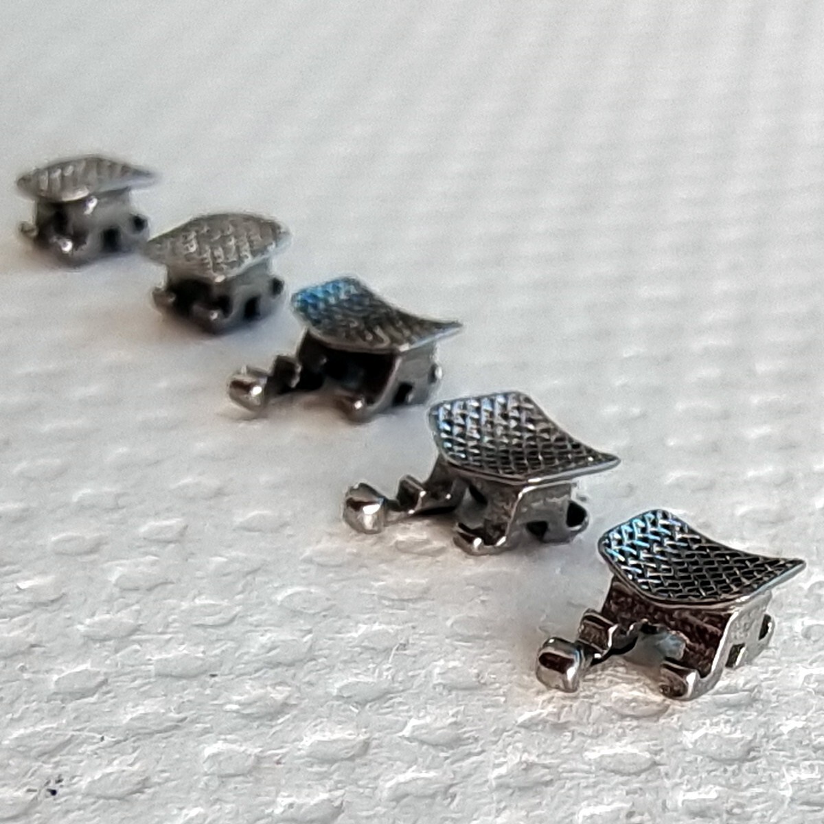 10 Packs Dental Orthodontic Metal Brackets Braces Mini Roth.022 Hooks 345
