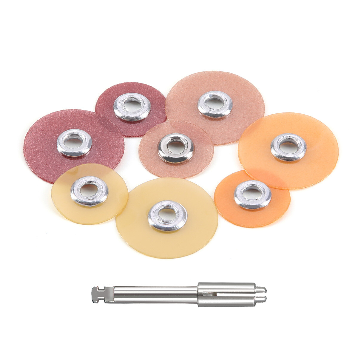 AZDENT Dental Composite Finishing Polishing Discs/Coarse Fine Medium Mandrel