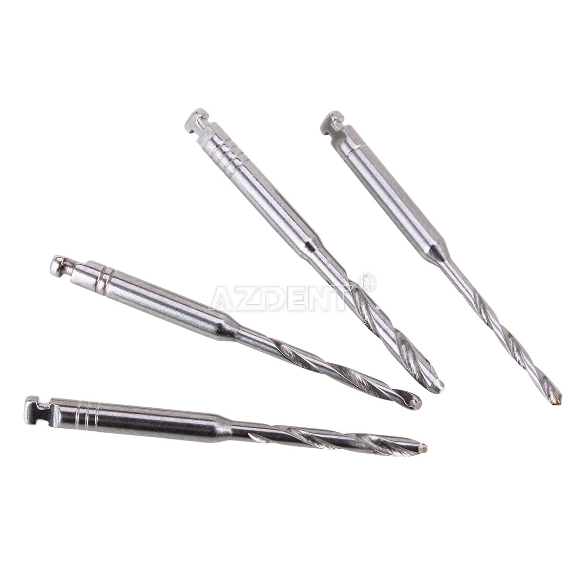 AAA Dental Endo Fiber Post Resin High-intensity Screw Thread Glass +4*Drills