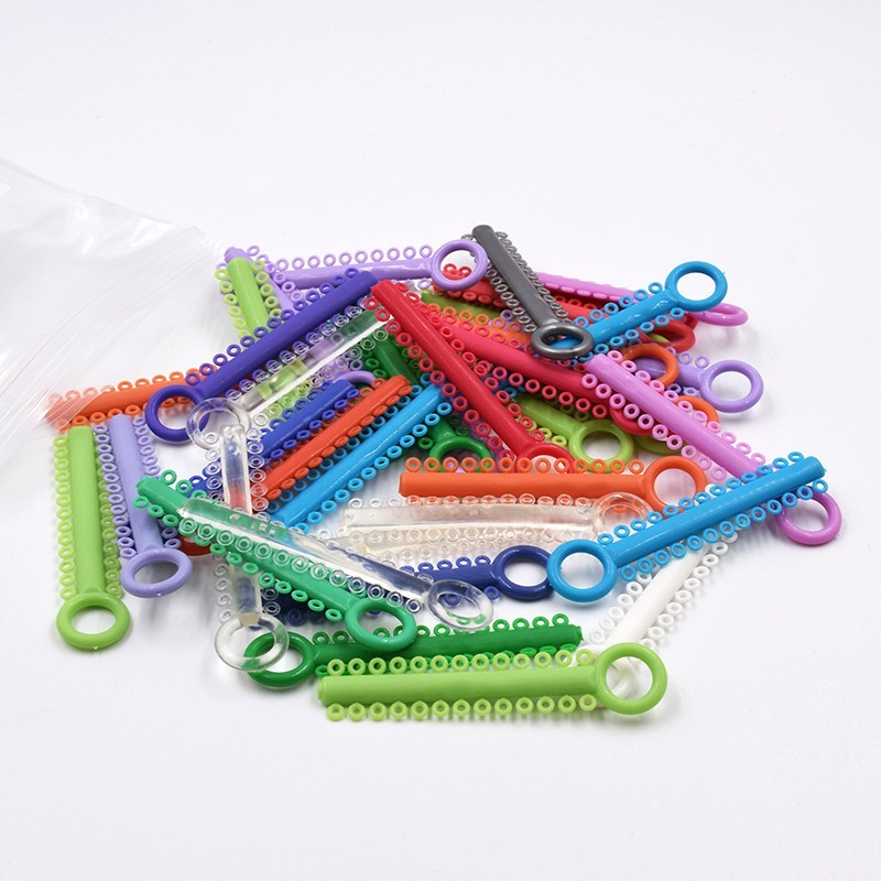 1040 Pcs/1 Pack Dental Orthodontic Ligature Ties Elastic Rubber Bands 37 Colors
