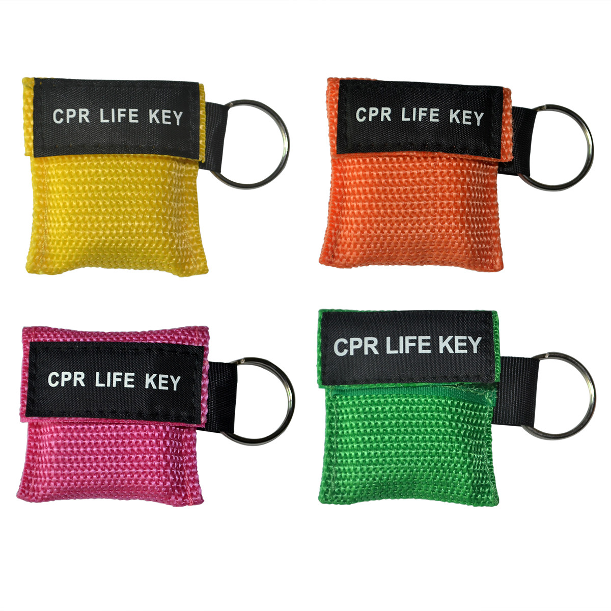 40pcs/pack CPR Masks First Aid Training Mouth to Mouth Keyring Face Shields Mask
