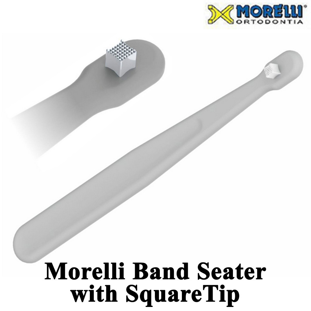 1pcs Dental Morelli Band Seater with Square Tip Handle Bite Stick Pusher