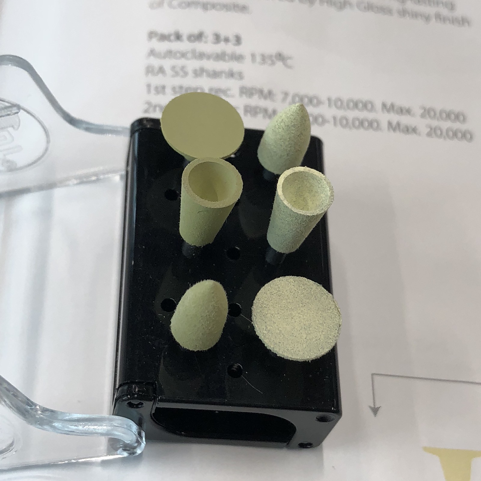 MDT Dental PLC Composite Polishing System Including Autoclavable Bur Block