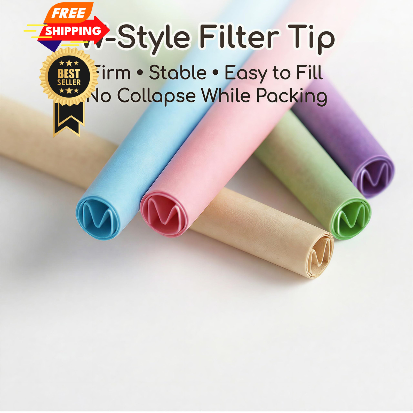 100 Colorful | Cone Rolling Paper with Filling funnels/Mini colorful