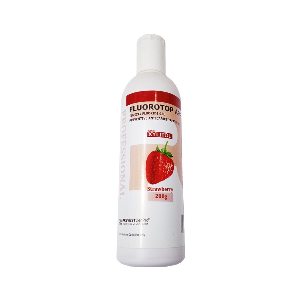 Dental FLUOROTOP APF Topical Fluoride Gel 200gm Bottle STRAWBERRY
