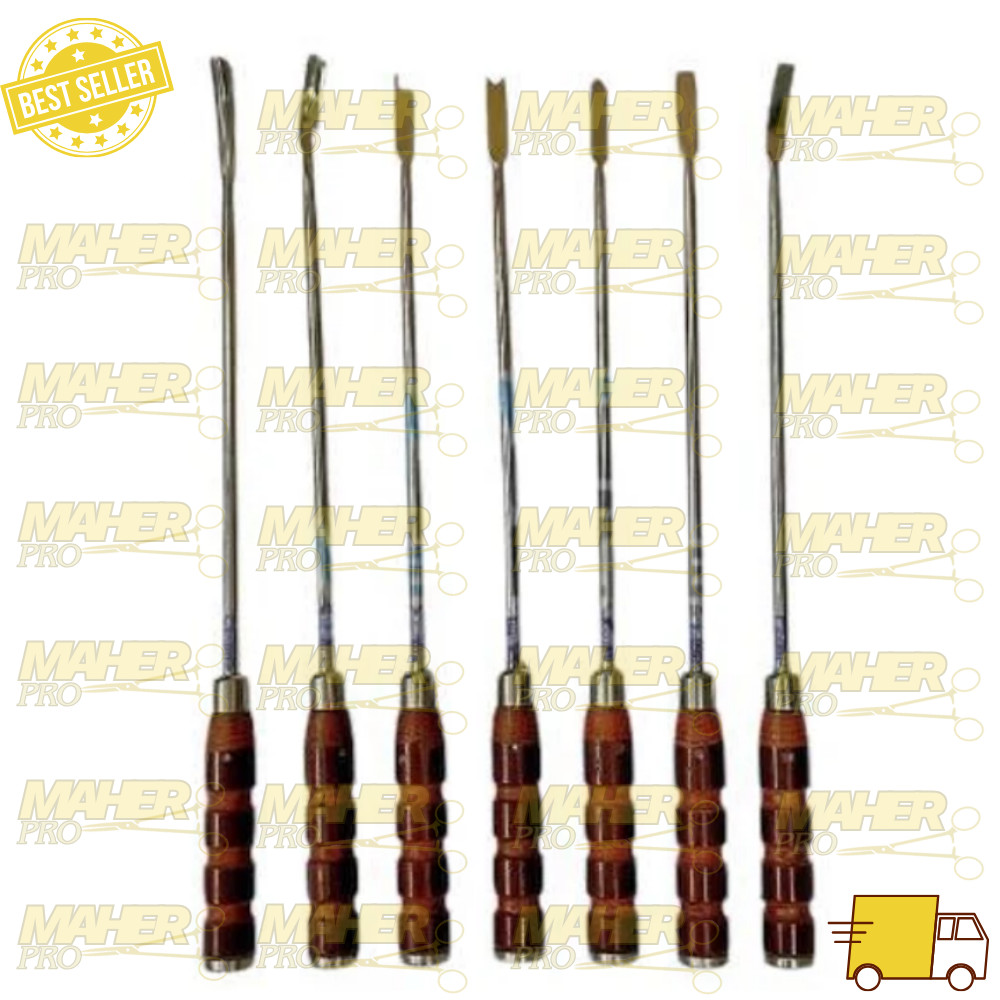 7 PCS Set Bone Cement Retractor Hip Surgery Orthopedic Instrument Fiber Handle